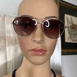 Kate Spade Aviator Sunglasses with Silver Frame